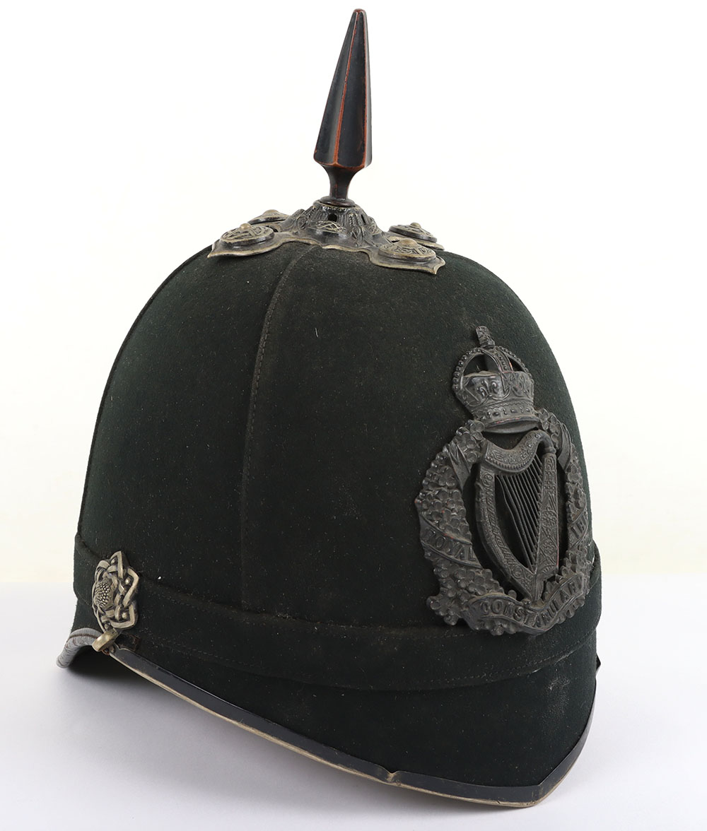 #252 – Scarce 1902 Pattern Royal Irish Constabulary Officers Helmet