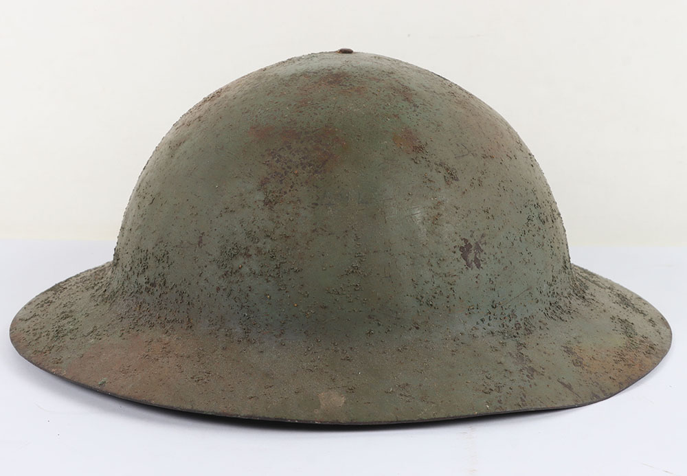 #259 – Scarce WW1 British Other Ranks 1st Pattern Steel Combat Helmet