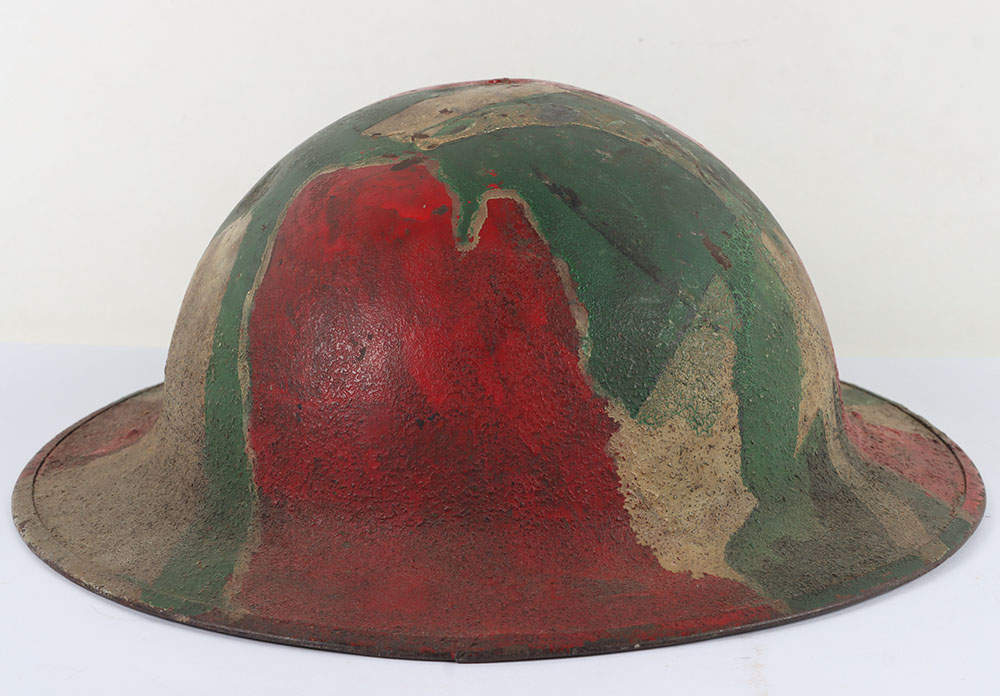 #272 – WW1 American Camouflaged Steel Combat Helmet