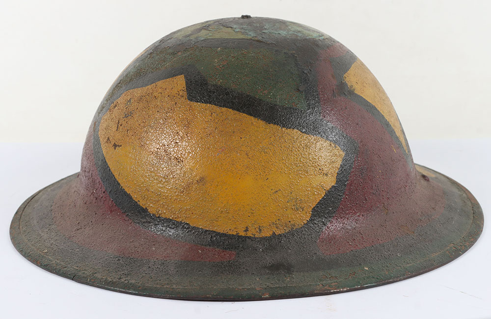 #276 – WW1 American Camouflaged Steel Combat Helmet