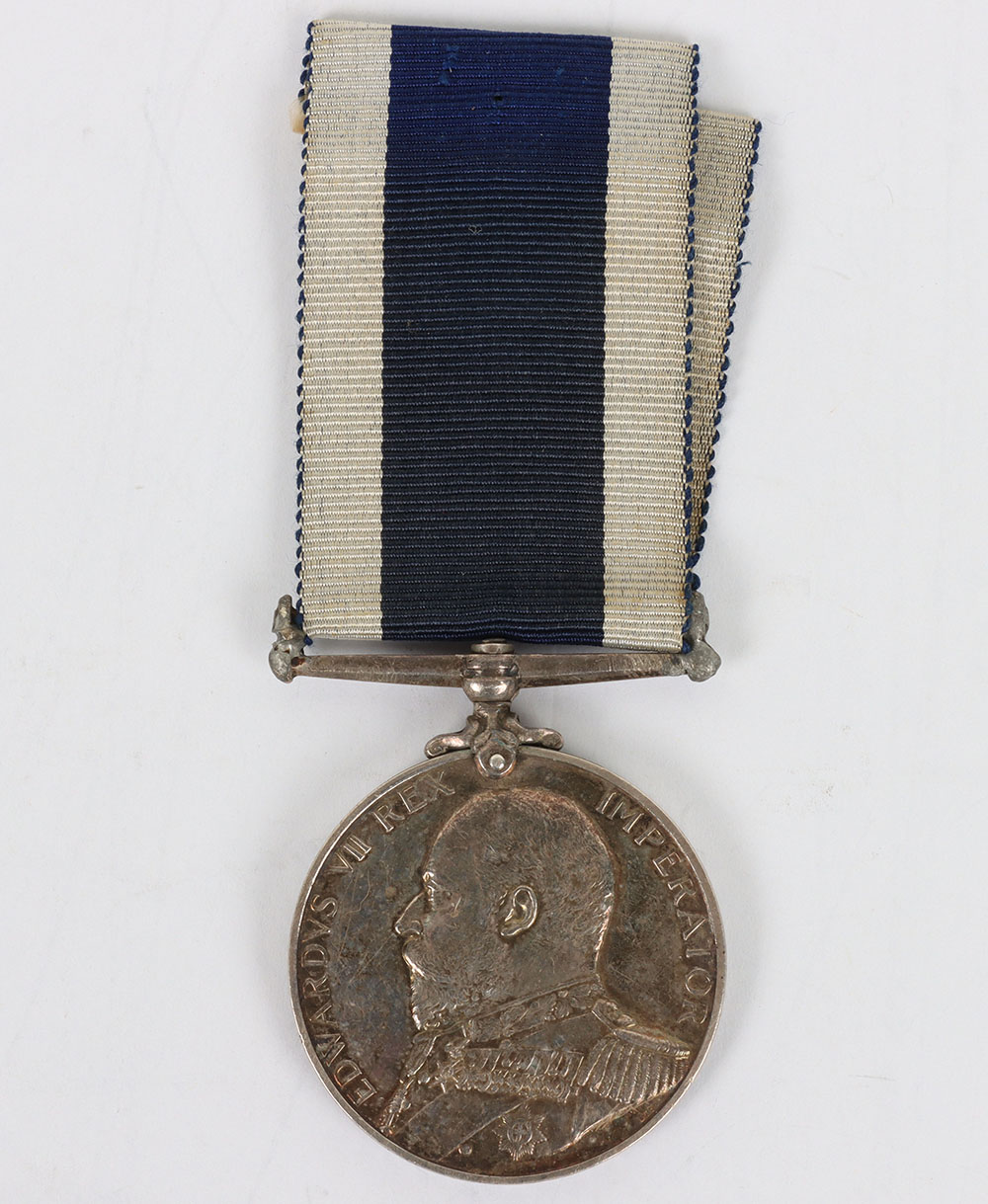 #28 – Edwardian Royal Navy Long Service Medal to a Ships Steward