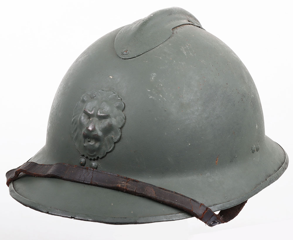 #294 – WW2 Belgium Infantry Adrian Pattern Steel Helmet