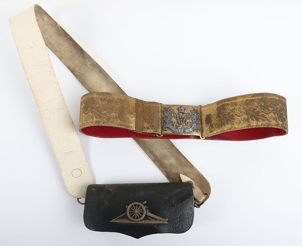 #336 – British Victorian Cavalry Officers Dress Waist Belt