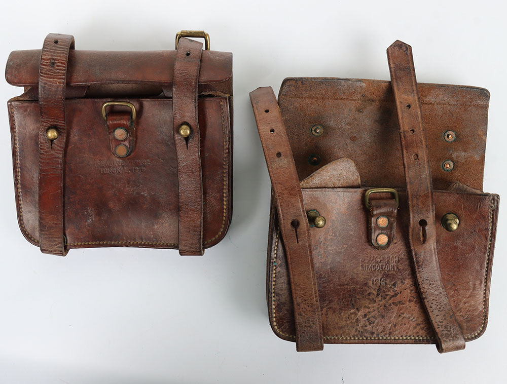 #353 – 1916 Canadian Dismounted Equipment Pattern Ammunition Pouches