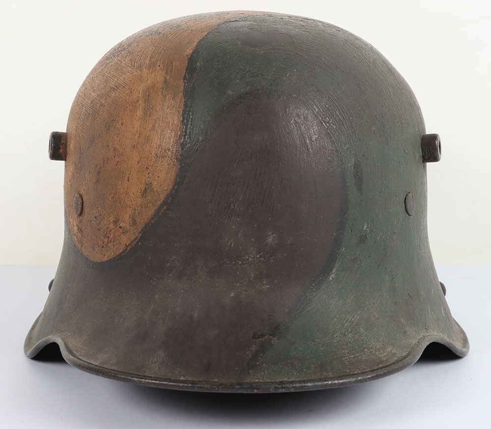 #401 – WW1 German M-16 Camouflaged Steel Combat Helmet