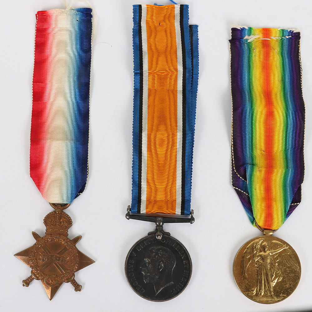 #41 – Great War 1915 Died of Wounds 1914-15 Star Medal Trio to the Princess Patricia’s Canadian Light Infantry