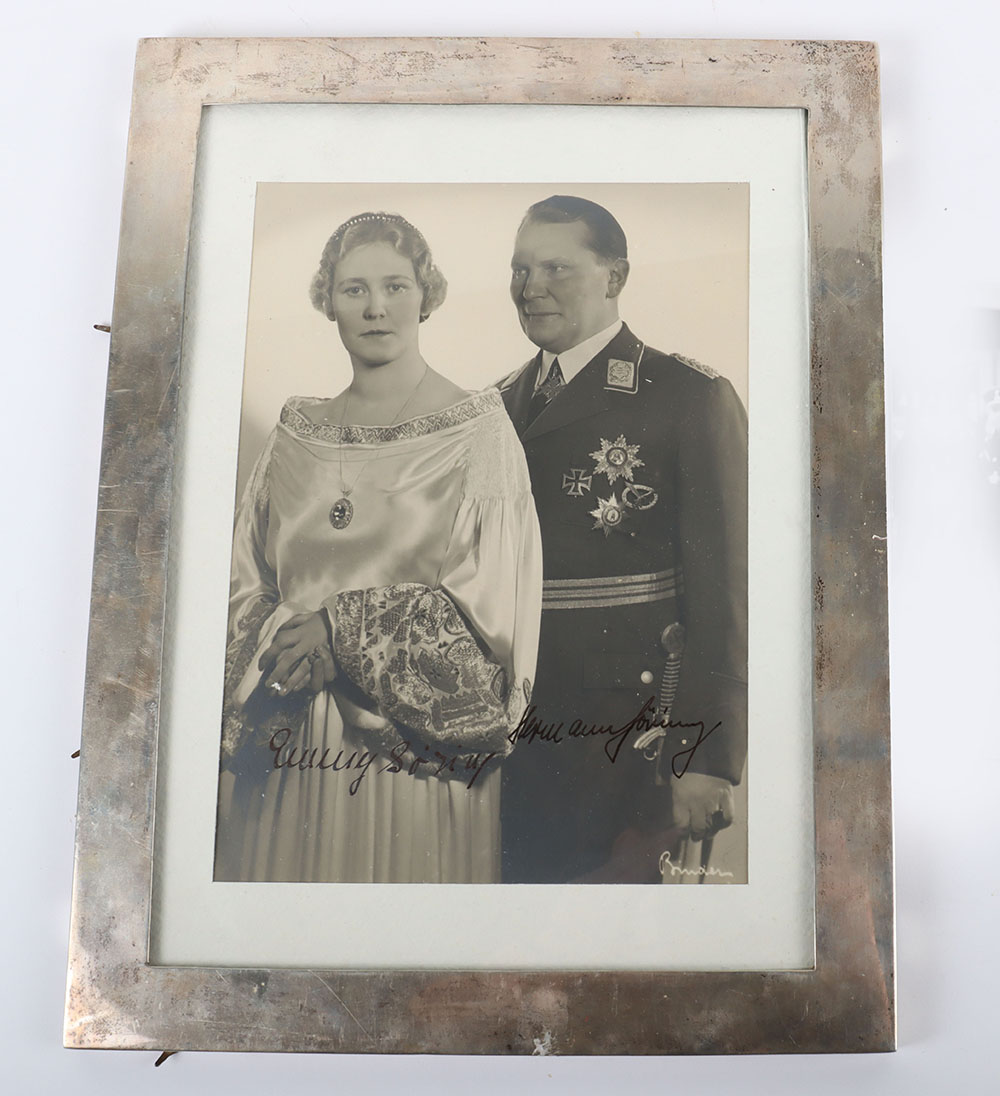 #412 – Third Reich Hermann Göring and Emmy Göring Signed Wedding Photograph