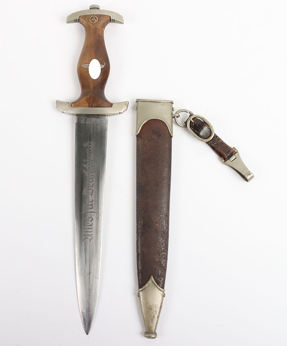 #415 – Third Reich Partial Ground Röhm Inscription SA (Sturmabteilung) Dress Dagger by Ernst Pack & Sohn, Solingen