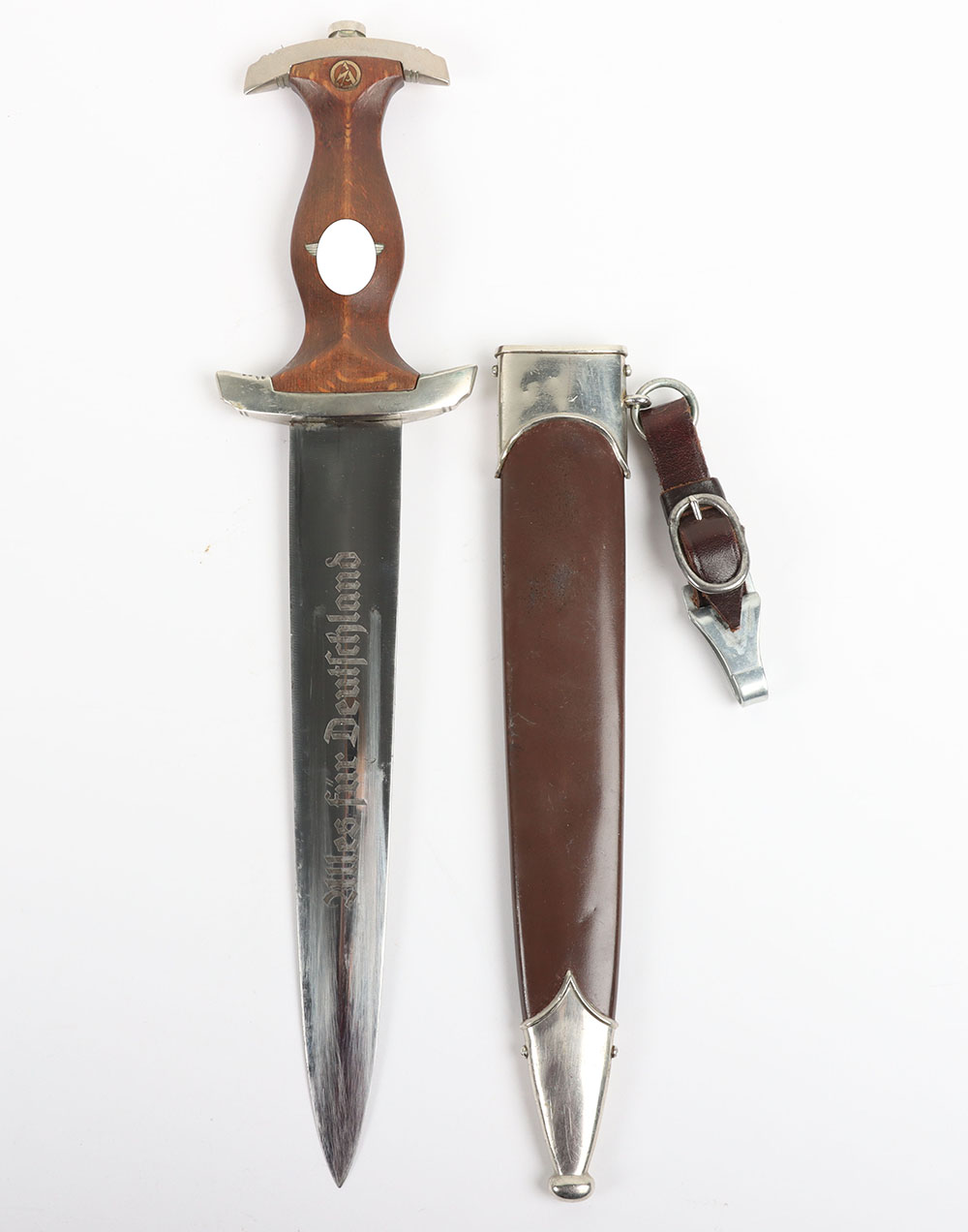 #417 – Third Reich SA (Sturmabteilung) Dress Dagger with Factory Removed Ernst Röhm Inscription by Carl Eickhorn, Solingen