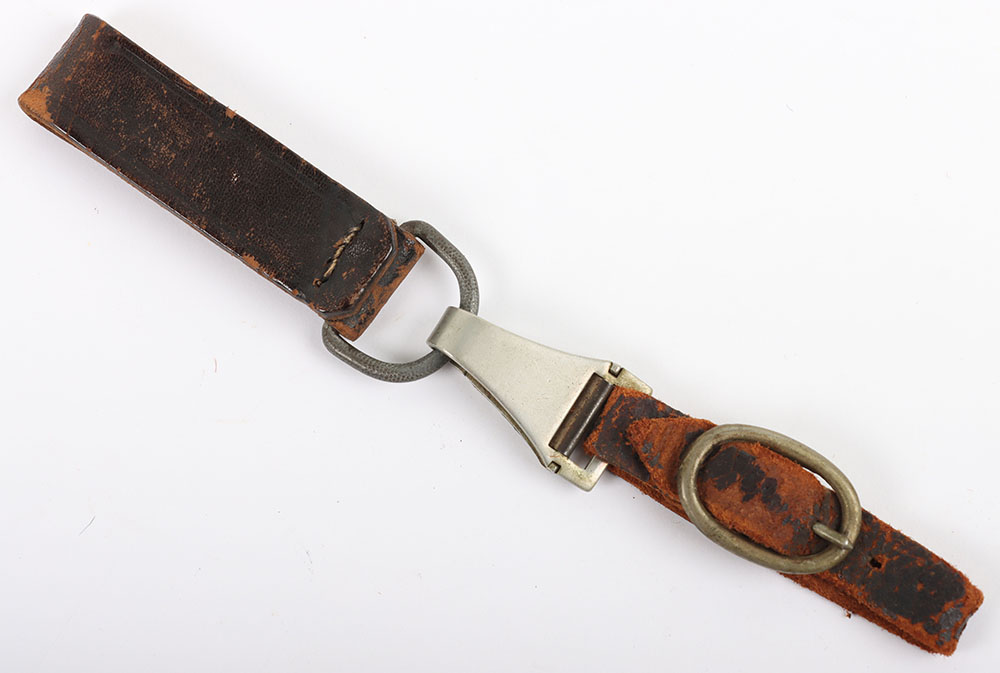 #419 – Third Reich SA (Sturmabteilung) Leather Two Part Dagger Hanger