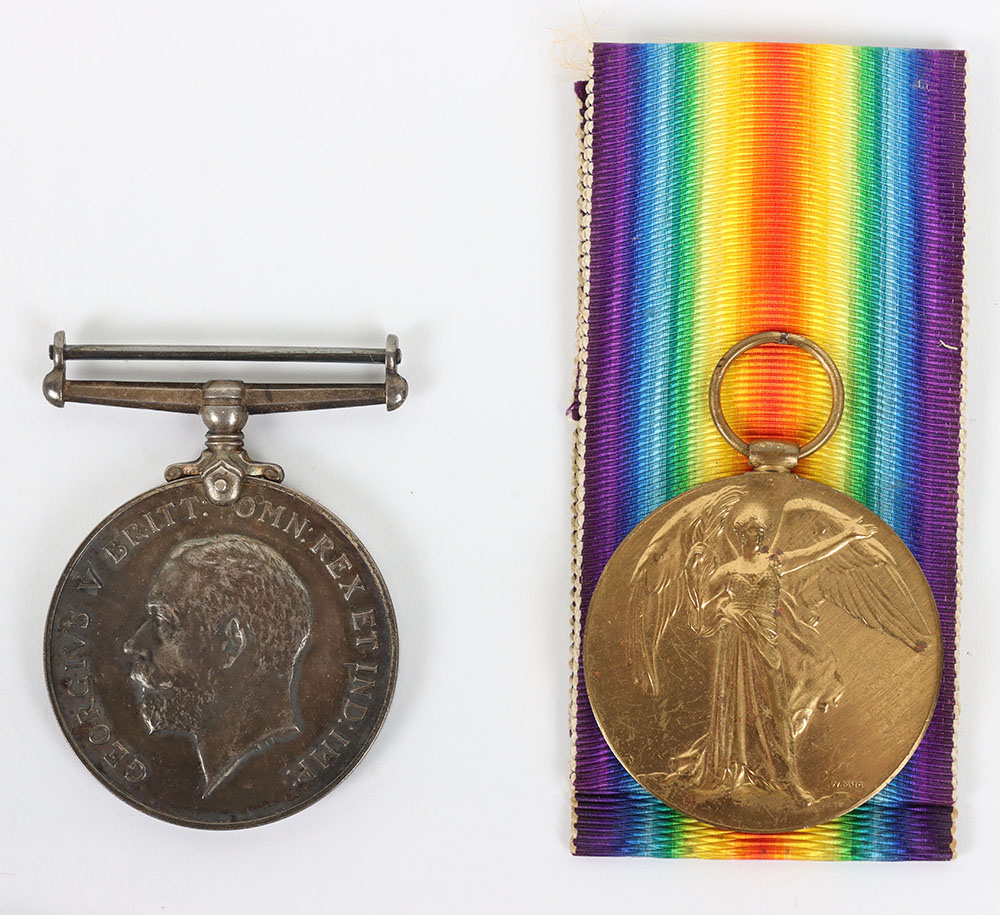 #45 – Great War Medal Pair to an Officer in the Royal Army Service Corps Attached to the Royal Air Force