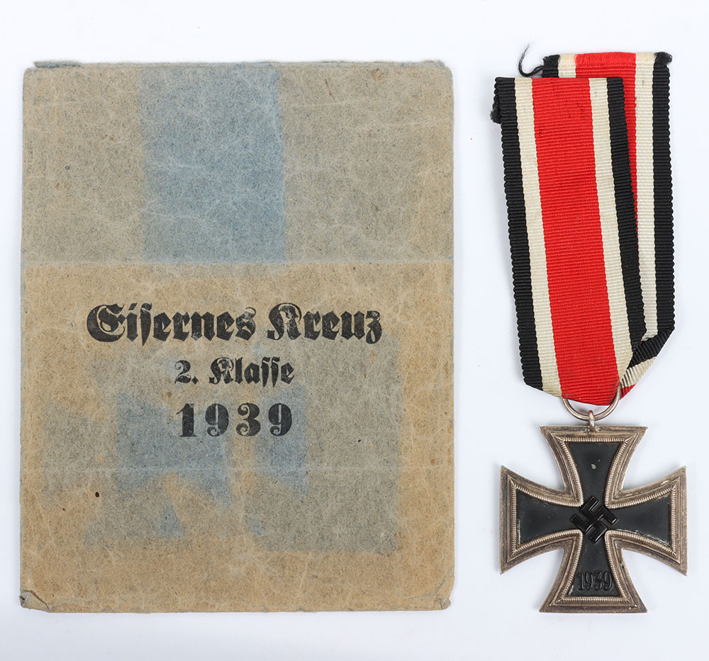 #457 – WW2 German 1939 Iron Cross 2nd Class with Packet by Klein & Quenzer, Oberstein