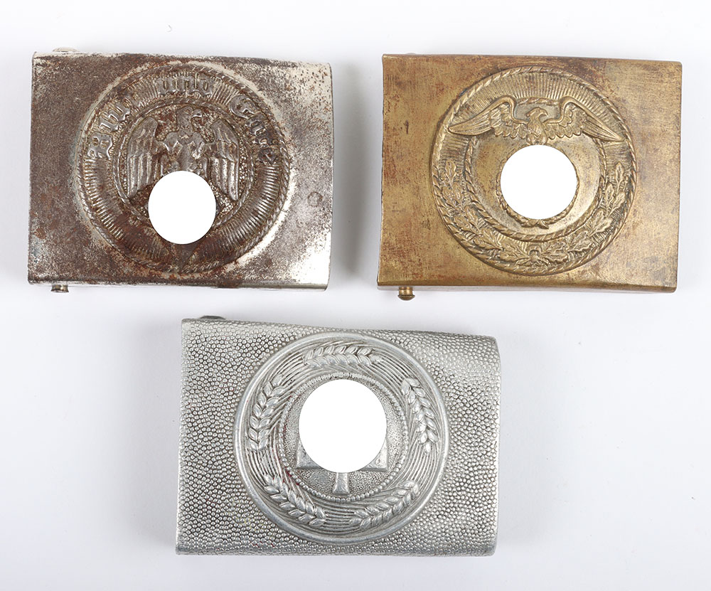 #499 – 3x Third Reich Belt Buckles