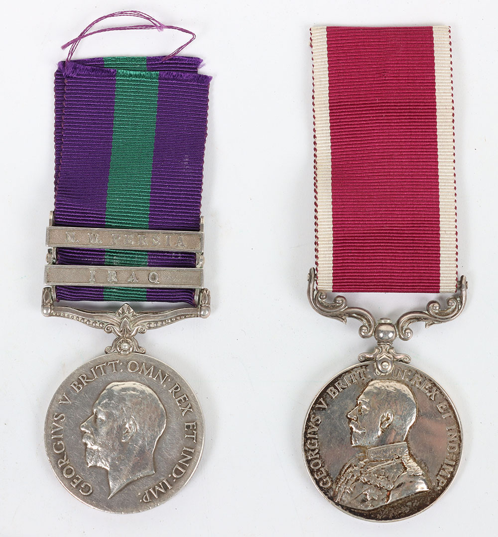 #50 – Interwar Period Long Service Multiple Campaign Pair of Medals to the Tank Corps