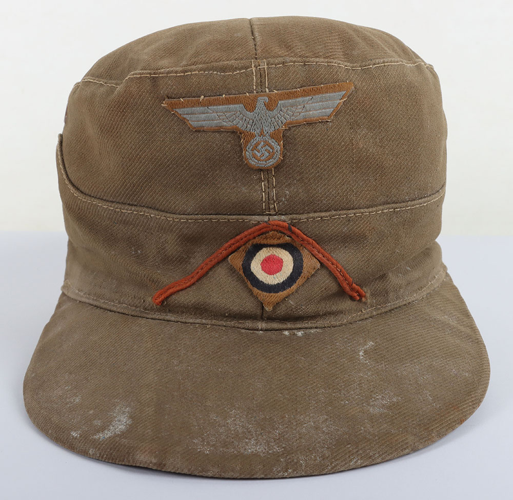 #507 – WW2 German Army Afrikakorps M-41 Field Cap for Field Police