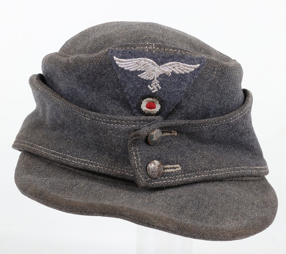 #510 – WW2 German Luftwaffe M-43 Field Cap ‘Einheitsfeldmütze’