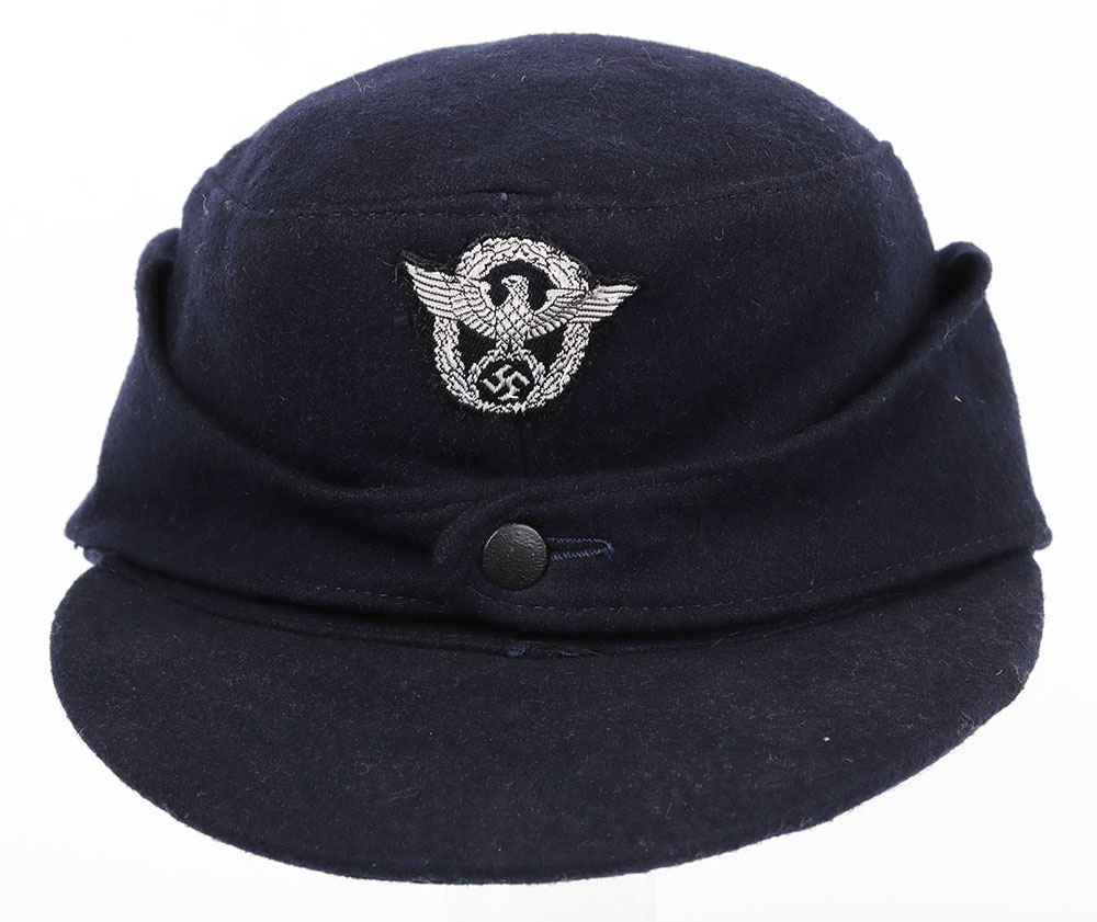 #515 – WW2 German Fire Police (Feuerschutzpolizei) ‘Wuppertal’ Field Cap