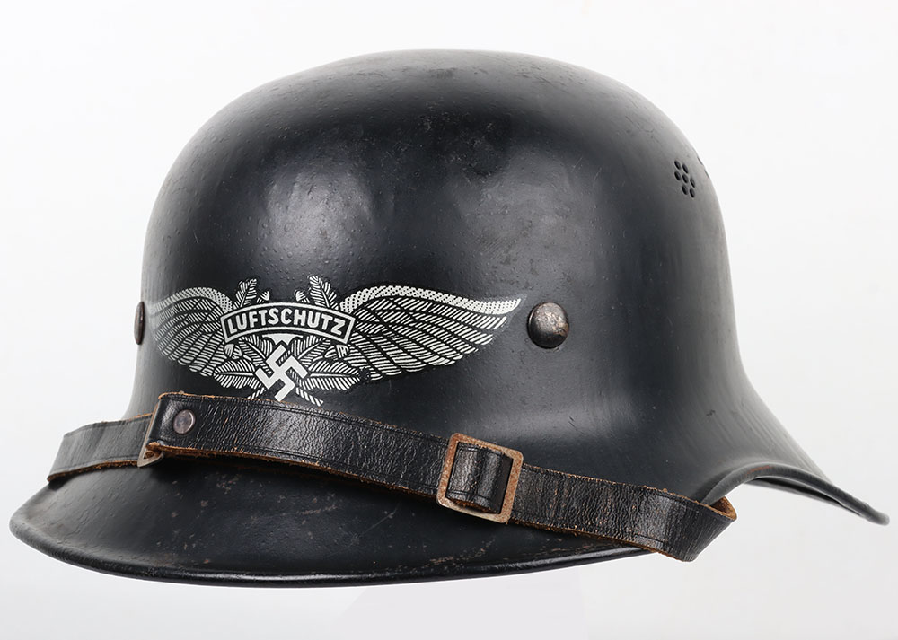 #519 – WW2 German Luftschutz Steel Helmet