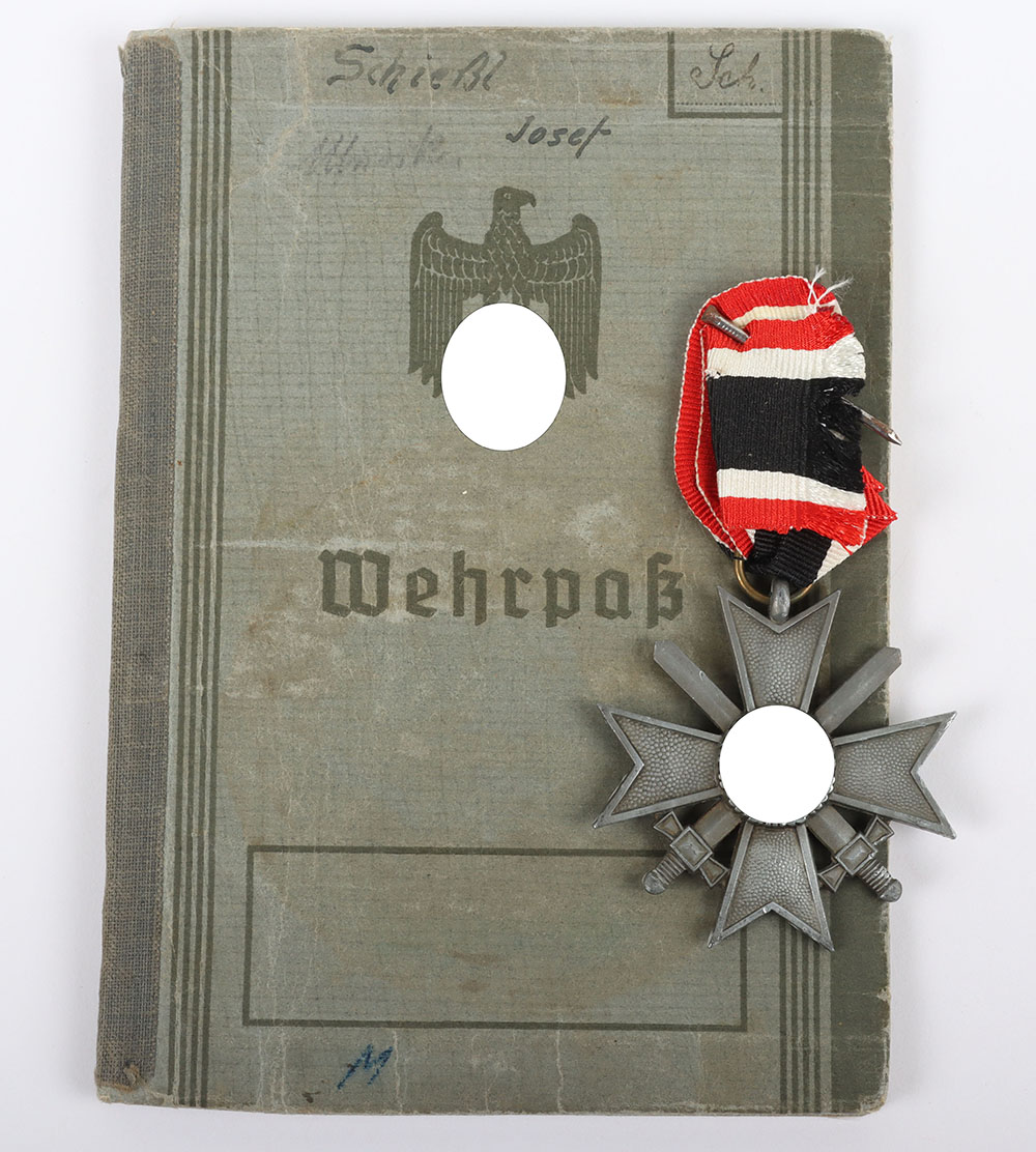 #553 – WW2 German Afrikakorps Wehrpass to Feldwebel J. Schwiefsl, Professional Music Player, Ground Flight Controller