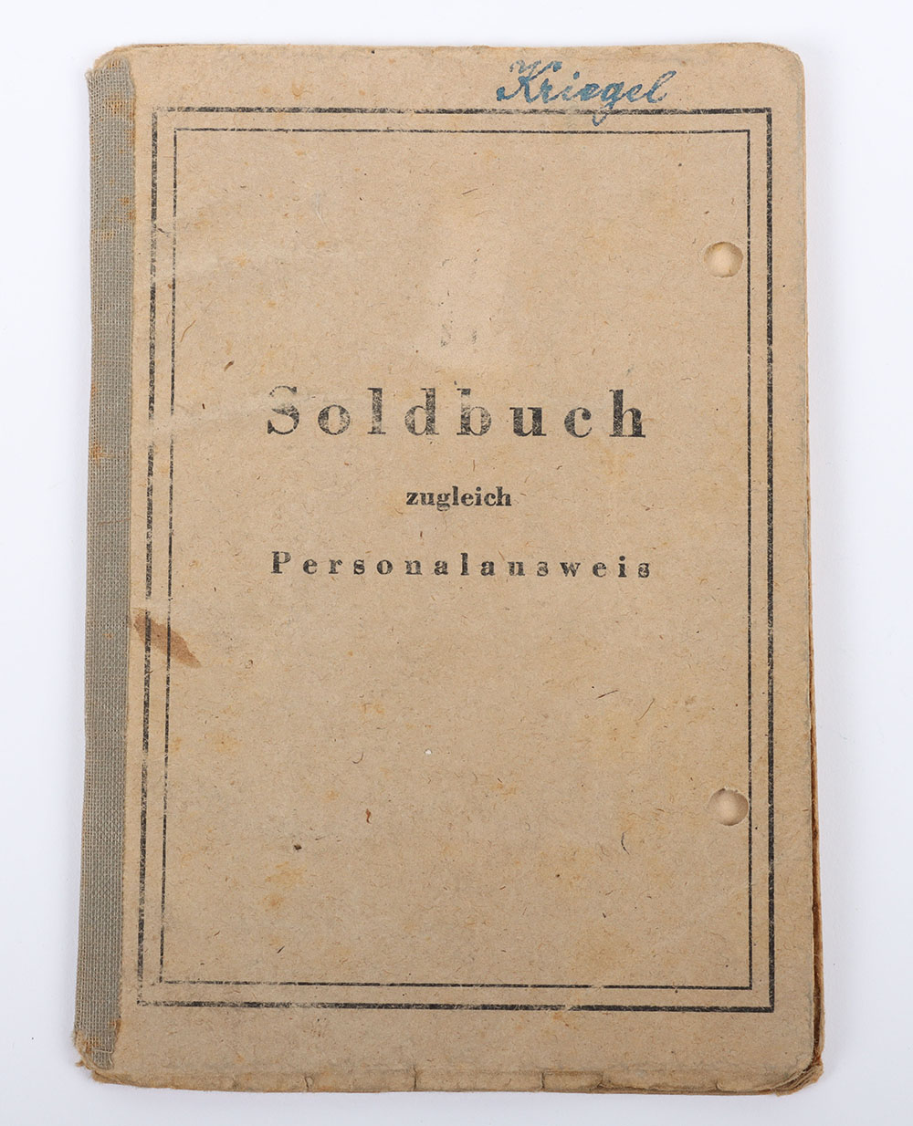 #559 – WW2 German Waffen-SS Police Soldbuch