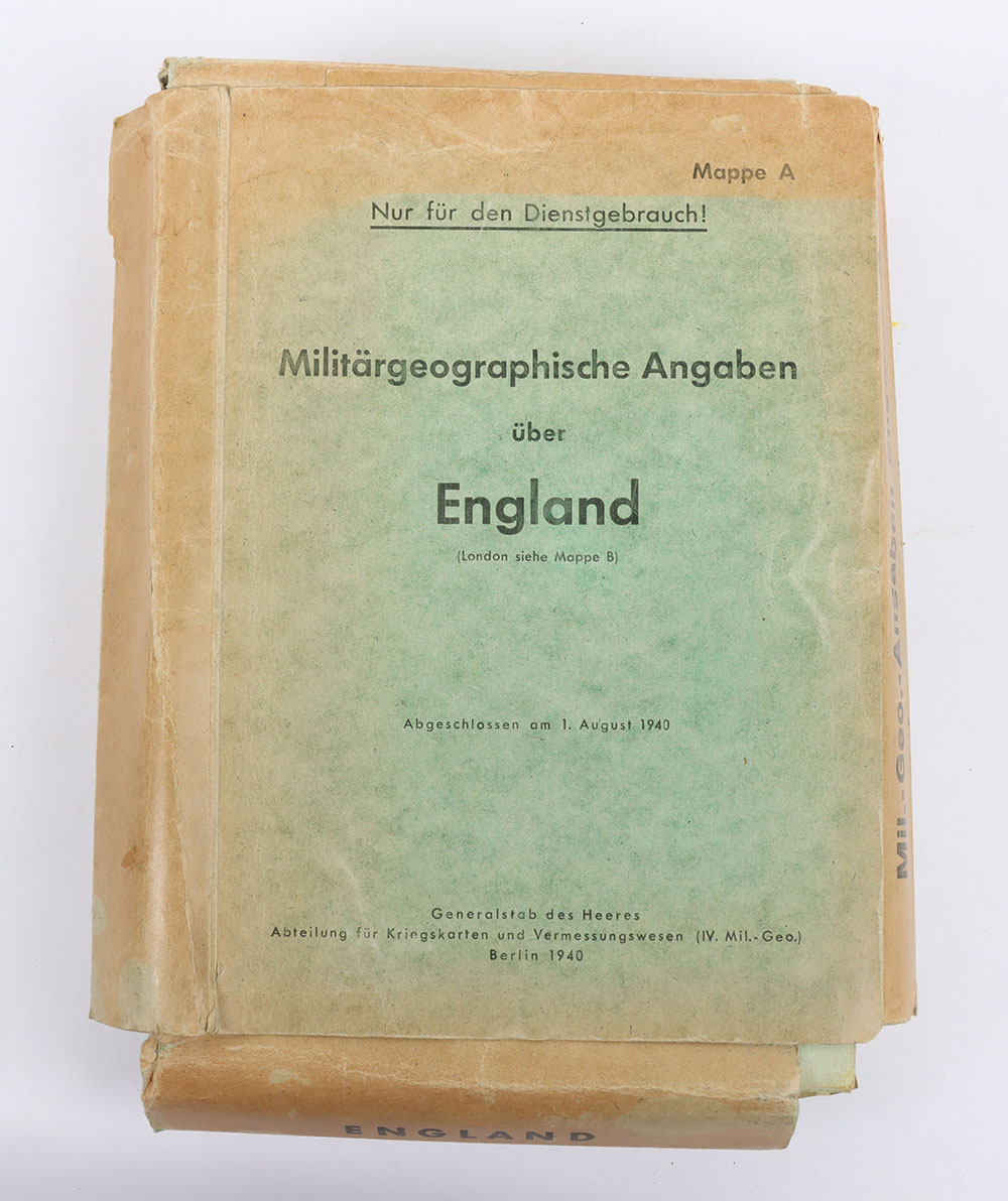 #564 – WW2 German 1940 Operation Sea Lion Invasion Maps of Great Britain