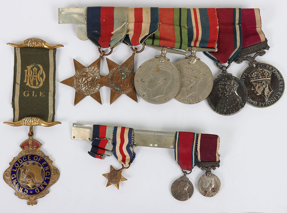 #57 – A Second World War Long Service Medal Group of Six to the Leicestershire Regiment