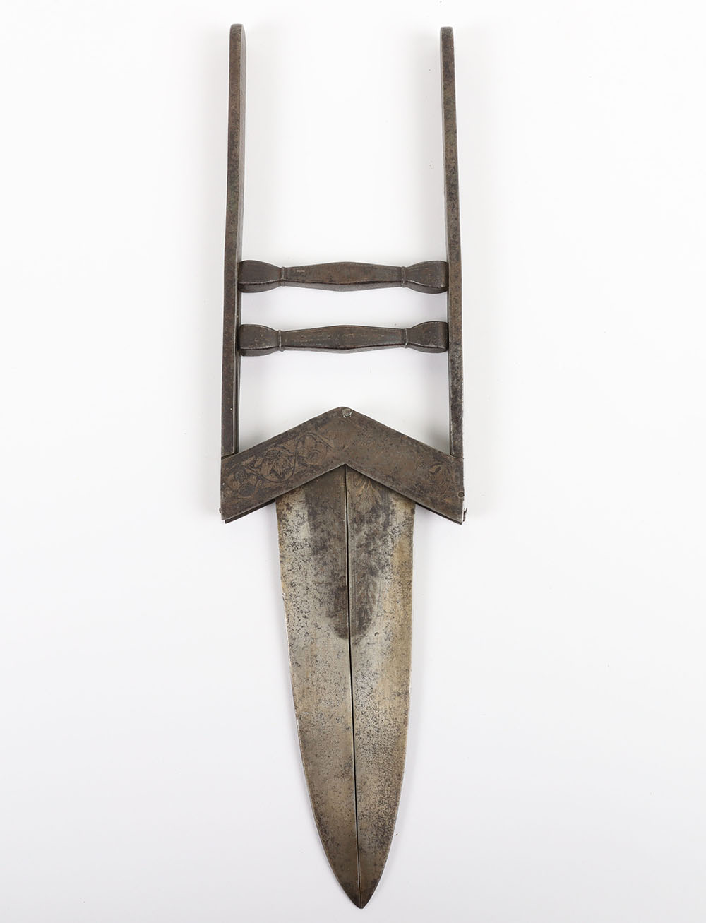 #589 – Large Indian Dagger ‘Scissors-Katar’, Late 19th Century