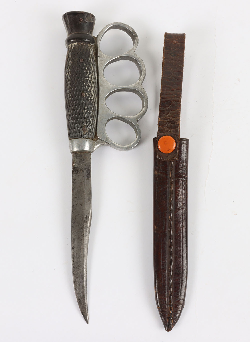 #612 – WW1 British Officers Trench Knife by S Hibbert & Son, Sheffield