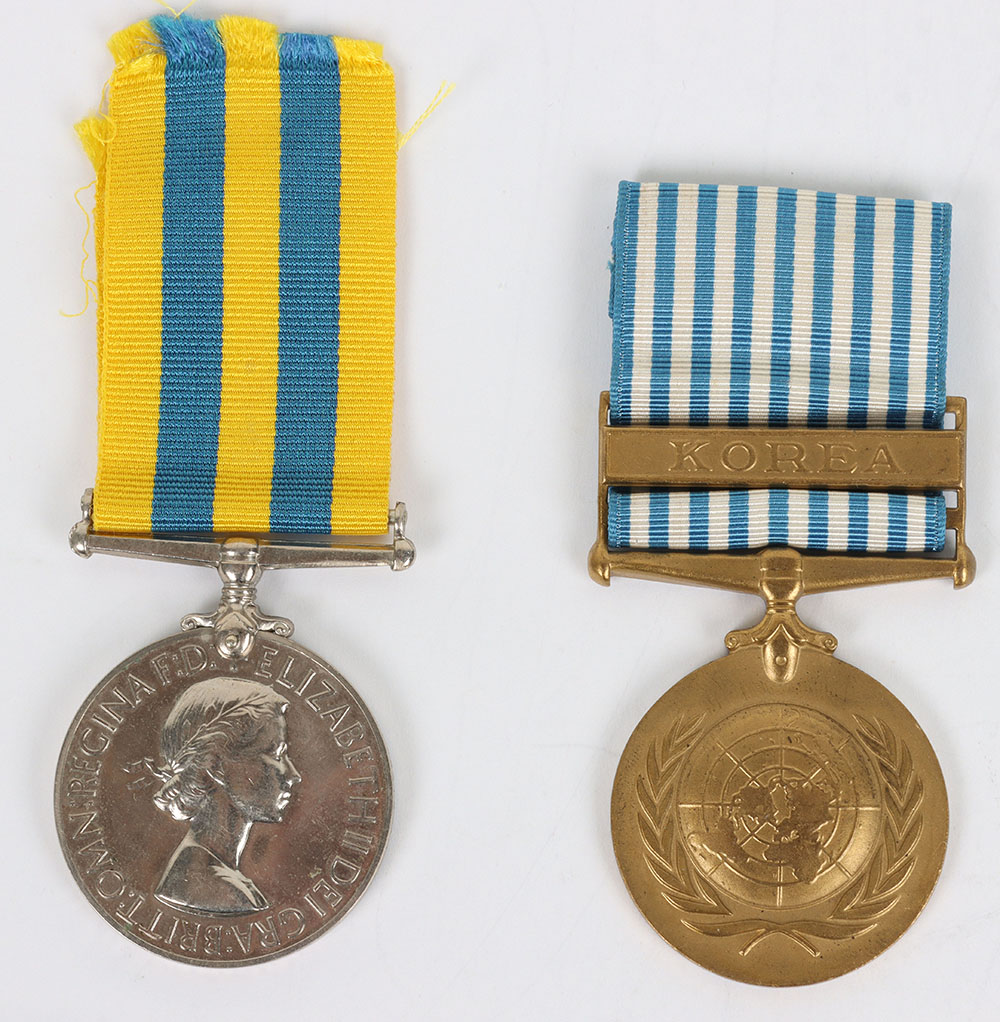 #68 – EIIR Korean War Medal Pair to the Leicestershire Regiment