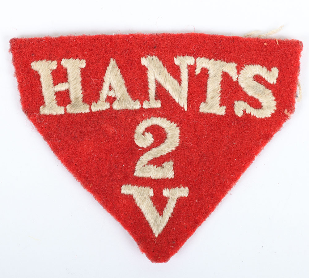 #99 – Victorian 2nd Volunteer Battalion Hampshire Regiment Shoulder Title