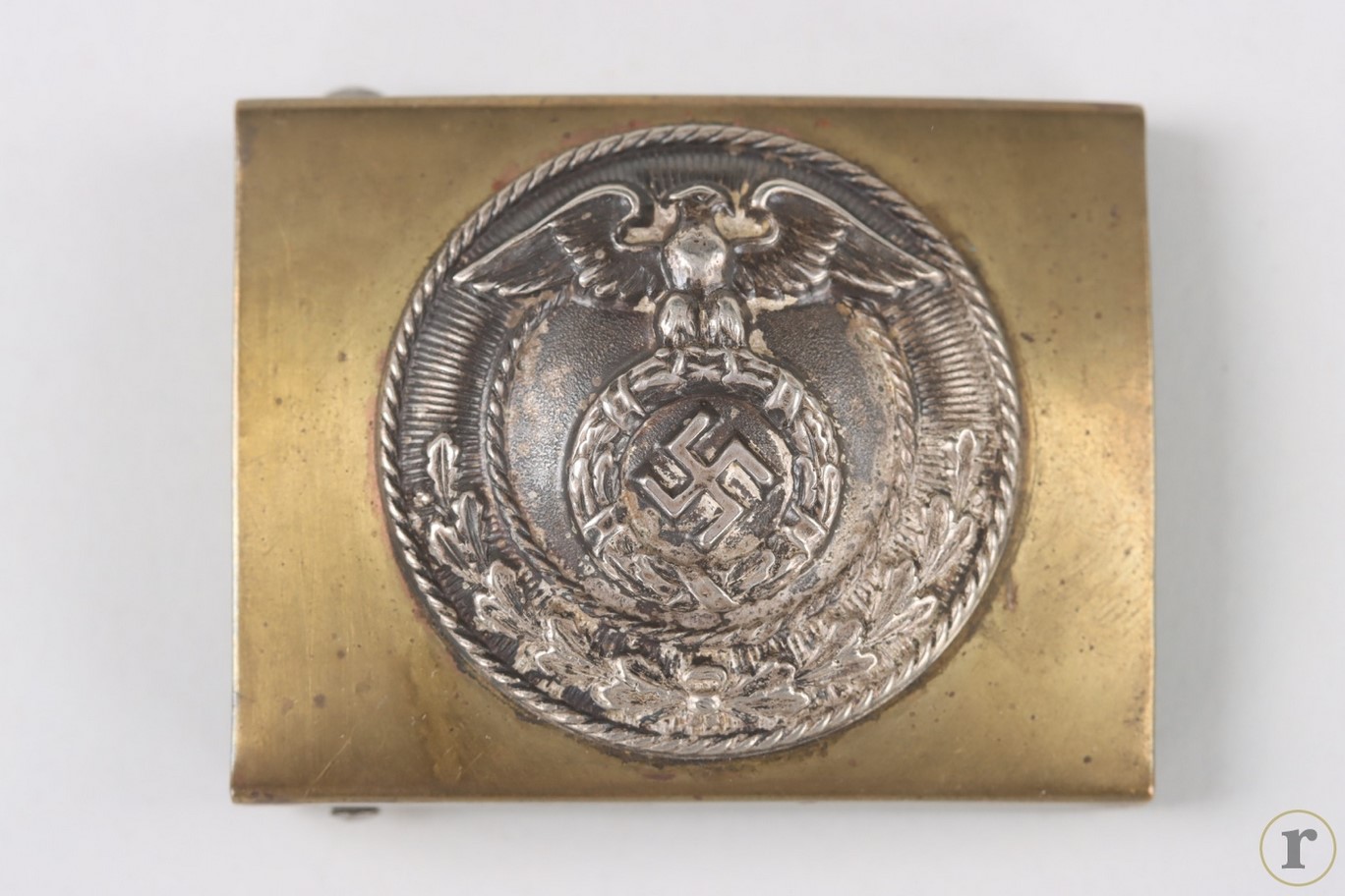 #72-115 – SA buckle (EM/NCO) – Robert Tümmler Döbeln extremely rare manufacturer