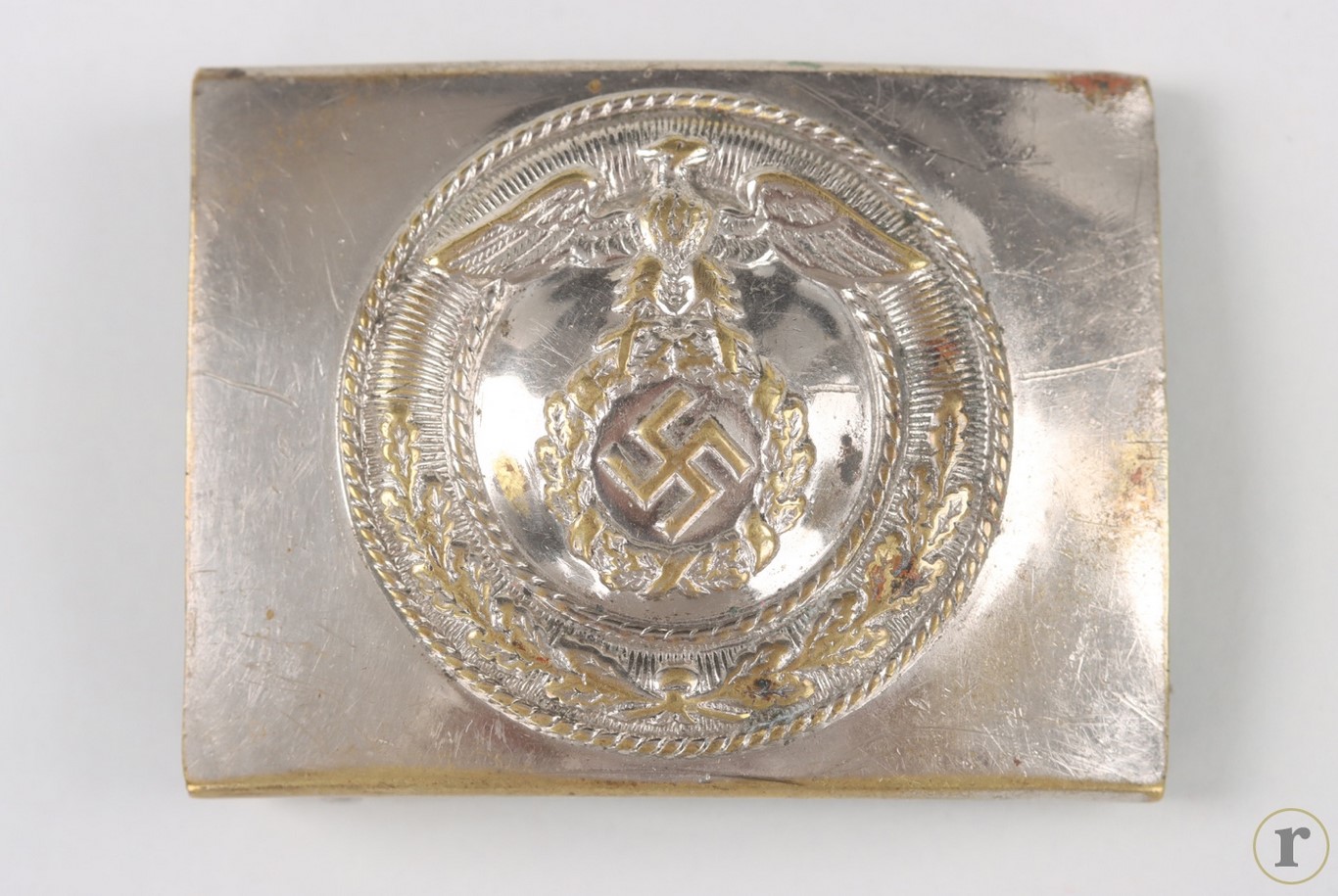 #72-133 – SA/NSKK buckle (EM/NCO) – Overhoff & Cie. with marking RZM 24