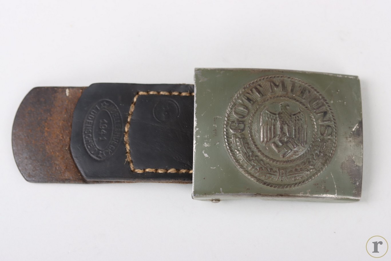 #72-018 – Heer field buckle ‘Gott mit uns’ (EM/NCO) – Noelle & Hueck