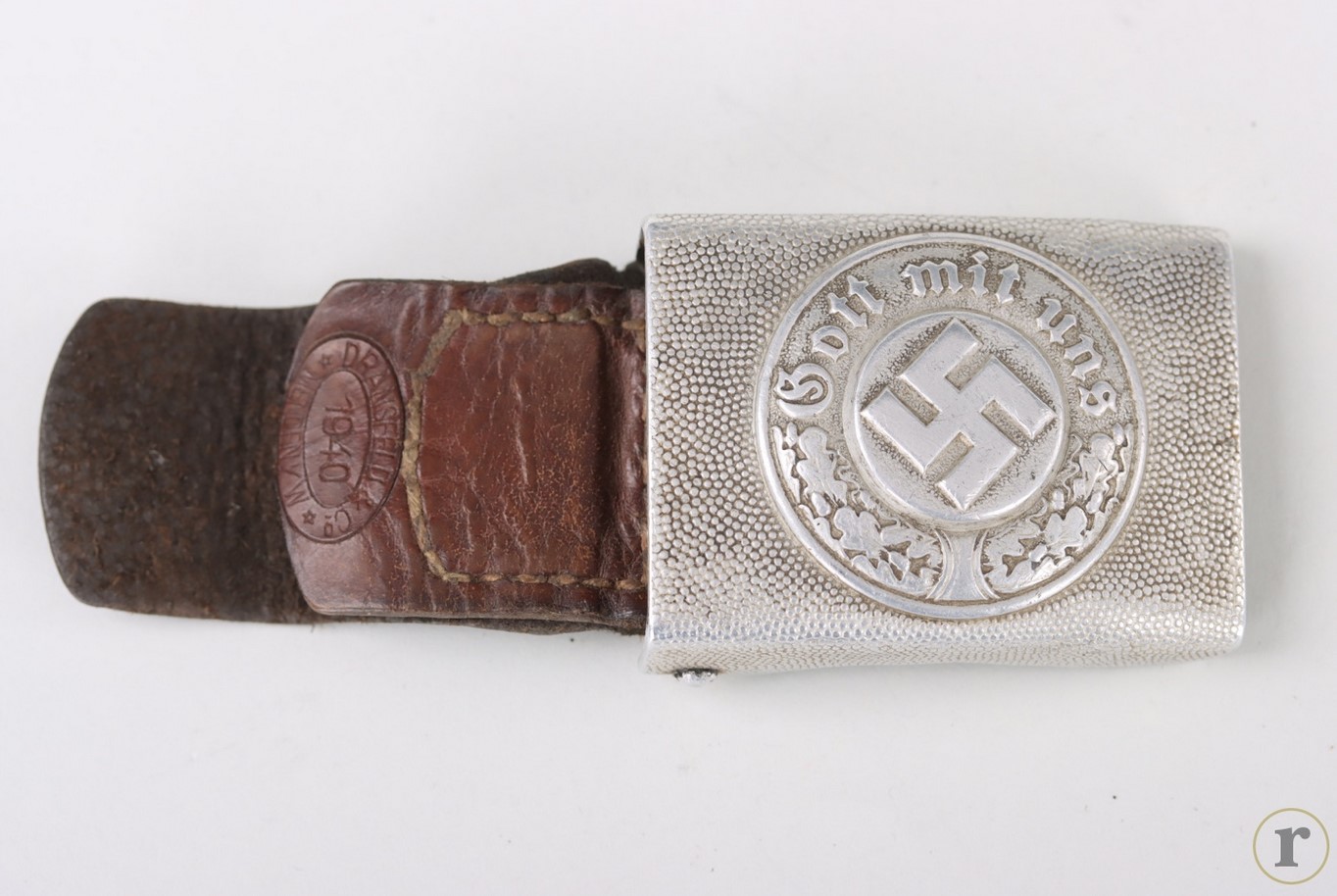 #72-221 – Police buckle ‘Gott mit uns’ (EM/NCO) – Dransfeld & Co. Menden 1940