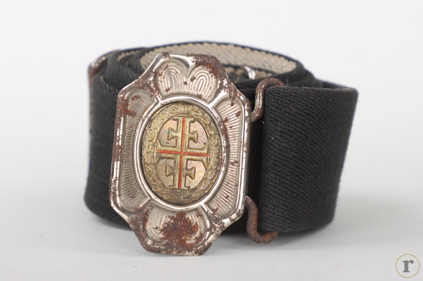 #72-248 – Deutscher Turnerbund buckle with cloth belt – variant