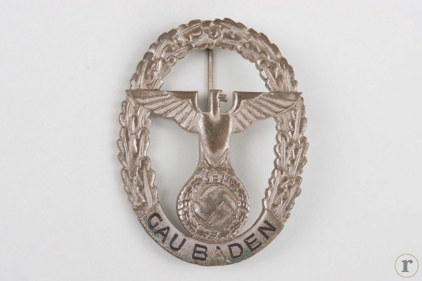 #73-0257 – Gau Honor Badge Baden in Silver – F.R. Klett