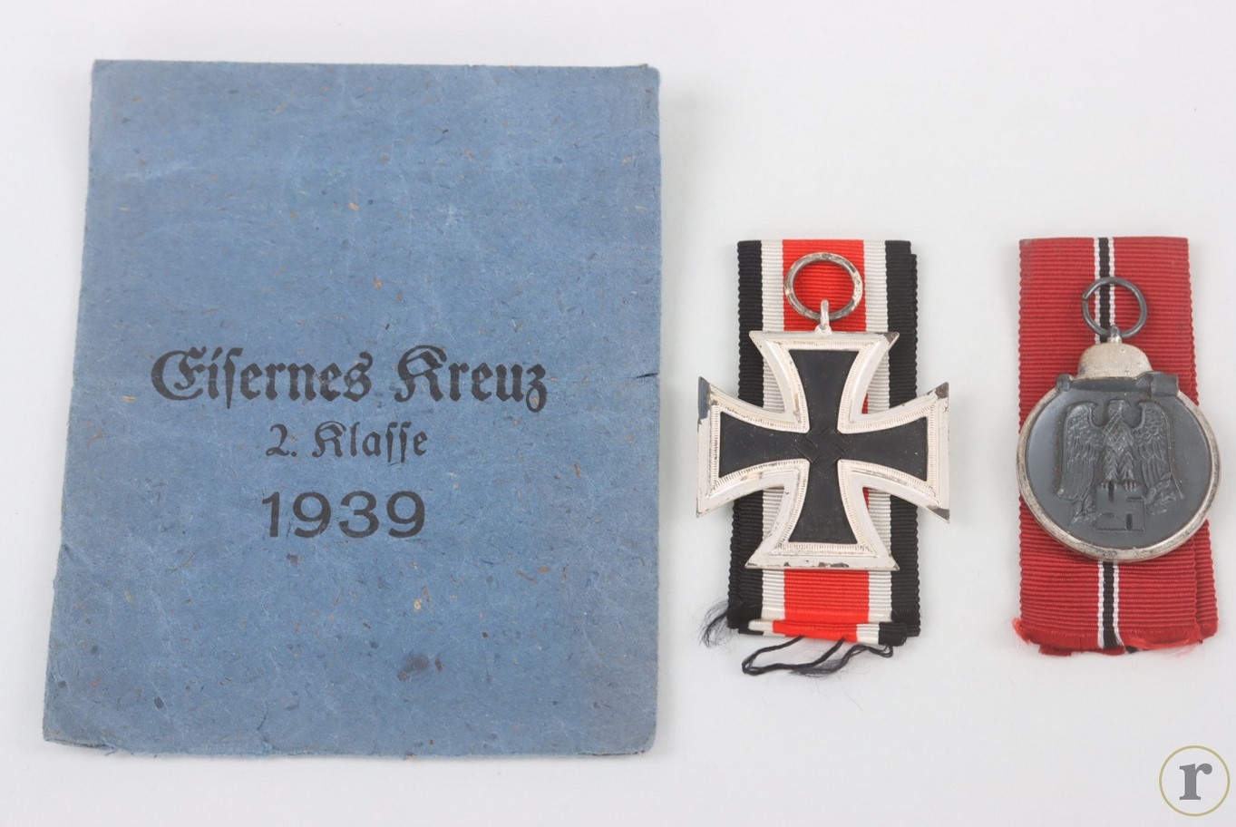 #73-1243 – 1939 Iron Cross 2nd Class with pouch and Eastern Front Medal