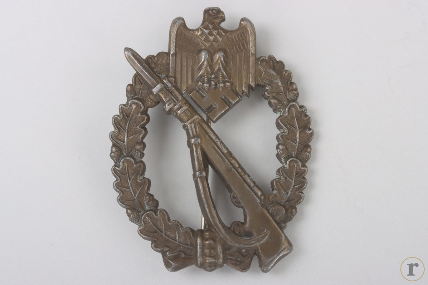 #73-1302 – Infantry Assault Badge in Bronze ‘AS in triangle’