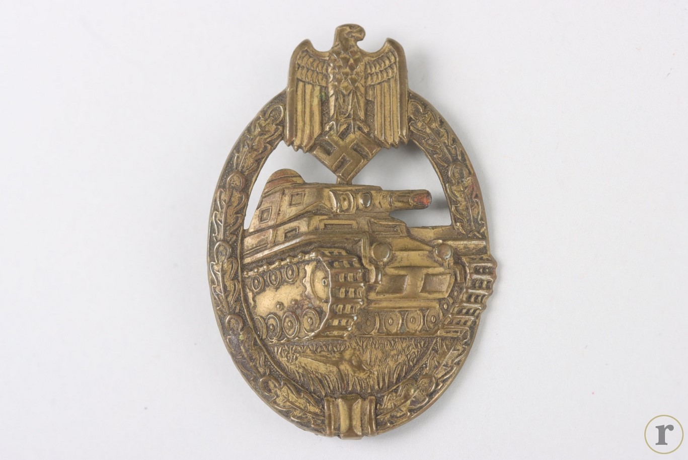 #73-1325 – Tank Assault Badge in Bronze ‘Wurster’