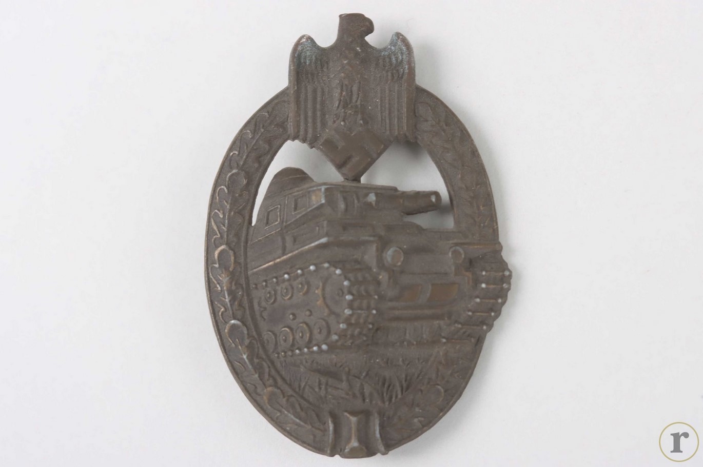 #73-1327 – Tank Assault Badge in Bronze ‘A.S.’