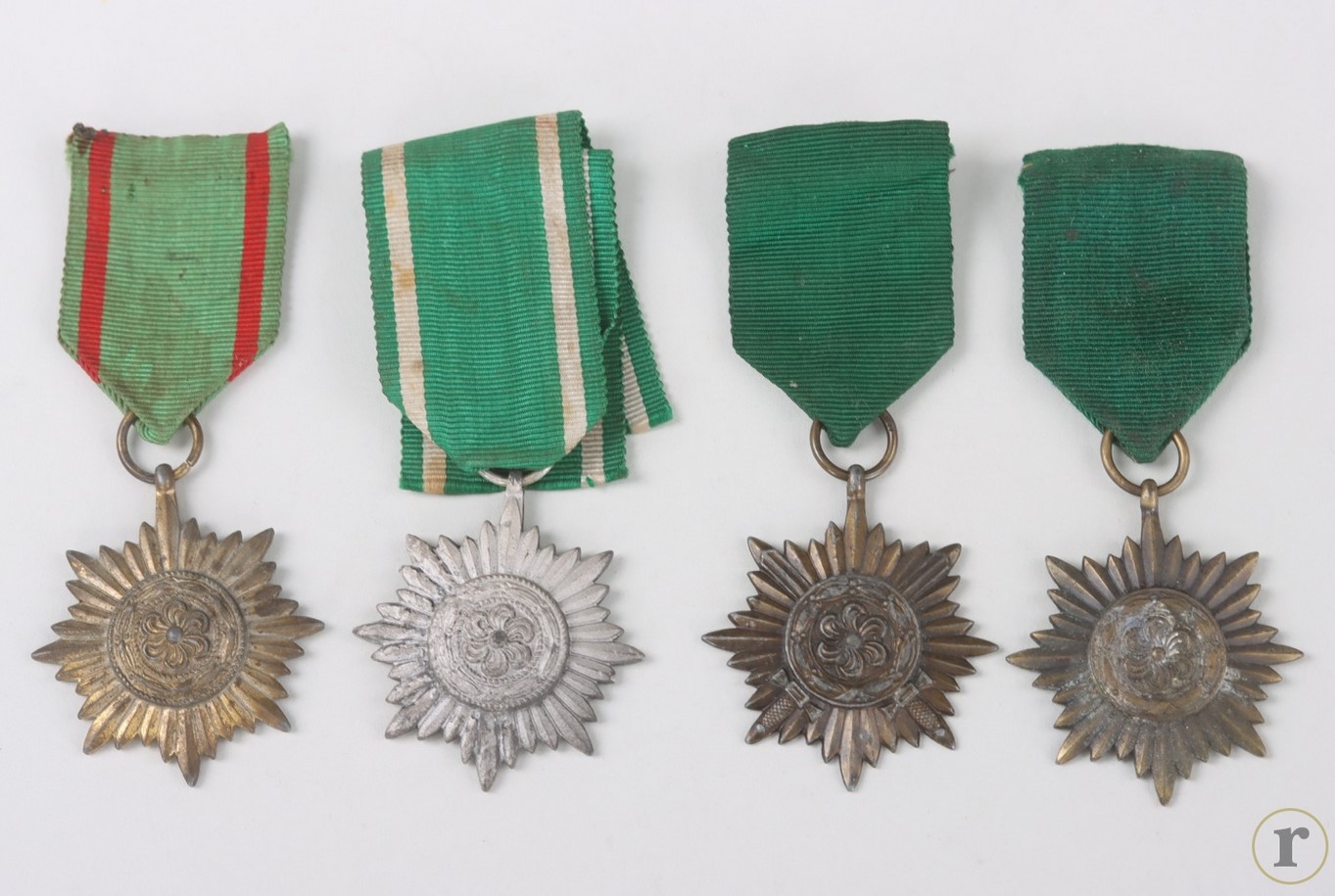 #73-1328 – 4 x Ostvolk Decoration for Bravery on the Eastern Front, 2nd Class