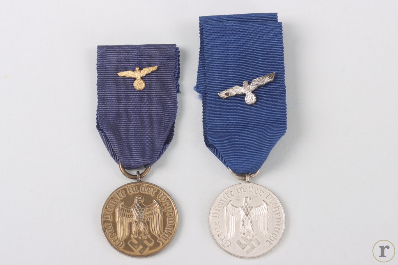 #73-1417 – 2 x Heer & Kriegsmarine Long Service Award 4 & 12 Years