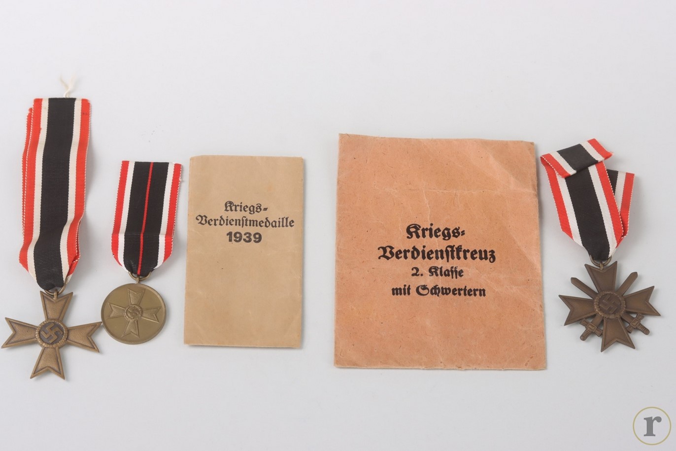 #73-1429 – War Merit Cross 2nd Class and medal with bags