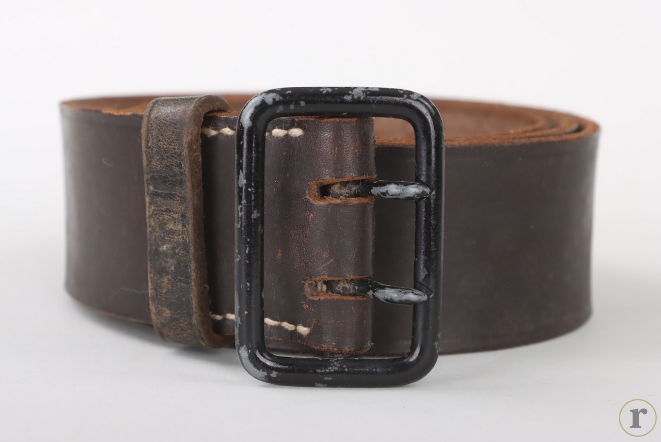 #72-059 – NSDAP 2-claw leather’s belt – RZM