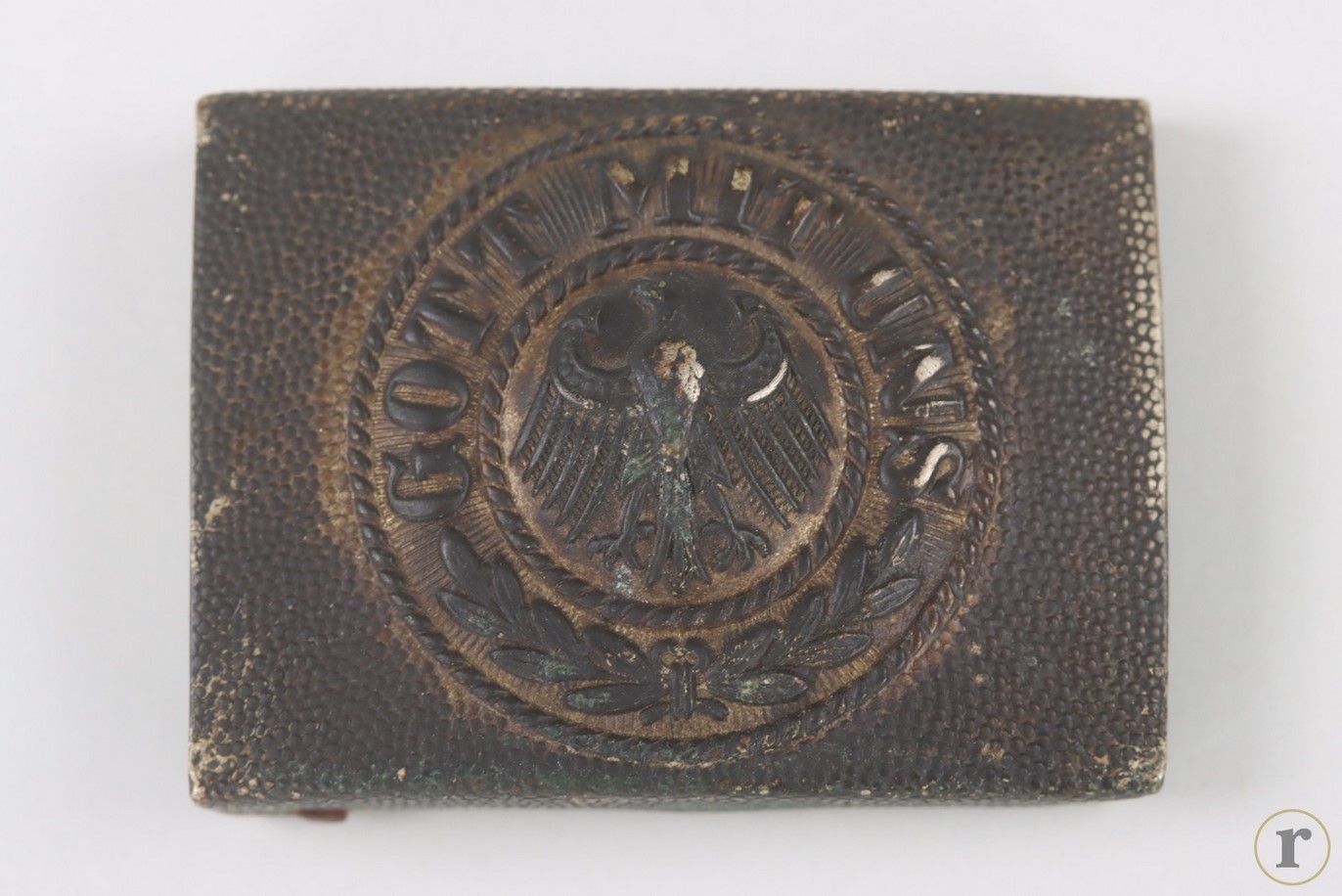 #72-007 – Reichswehr Reichsheer buckle ‘Gott mit uns’ (EM/NCO) – Paulmann & Crone marked RZM 78 PuC