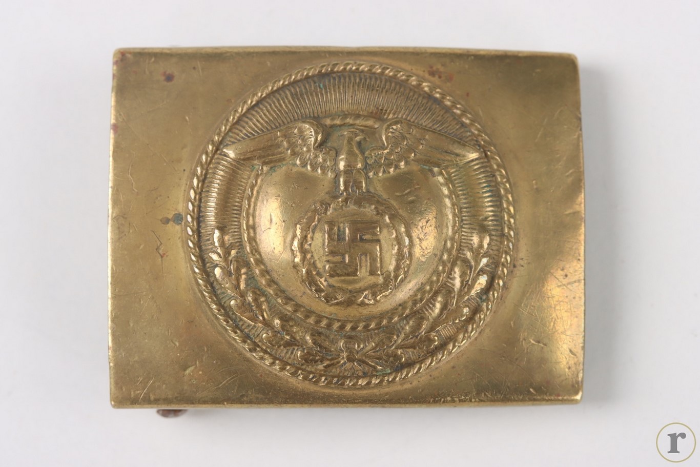 #72-089 – SA buckle (EM/NCO) – Assmann with horizontal HK and marking RZM 17