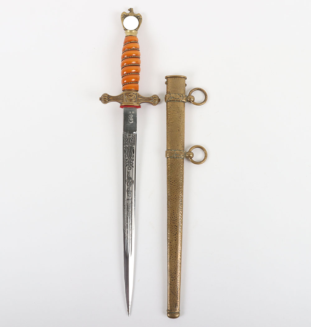 #132 – WW2 German Kriegsmarine Officers Dress Dagger by WKC