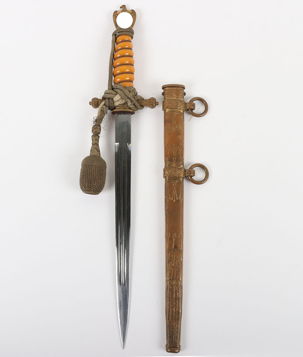 #133 – WW2 German Kriegsmarine Officers Dress Dagger by Alcoso, Solingen