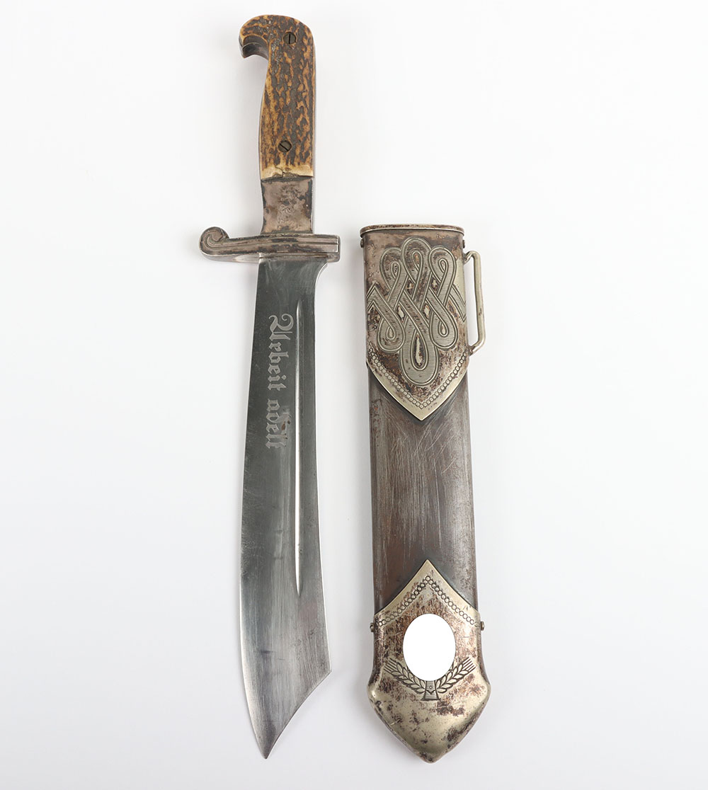 #141 – Scarce 1st Pattern Reichsarbeitsdienst (RAD) Labour Service Enlisted Ranks Hewer Dagger by Carl Eickhorn, Solingen