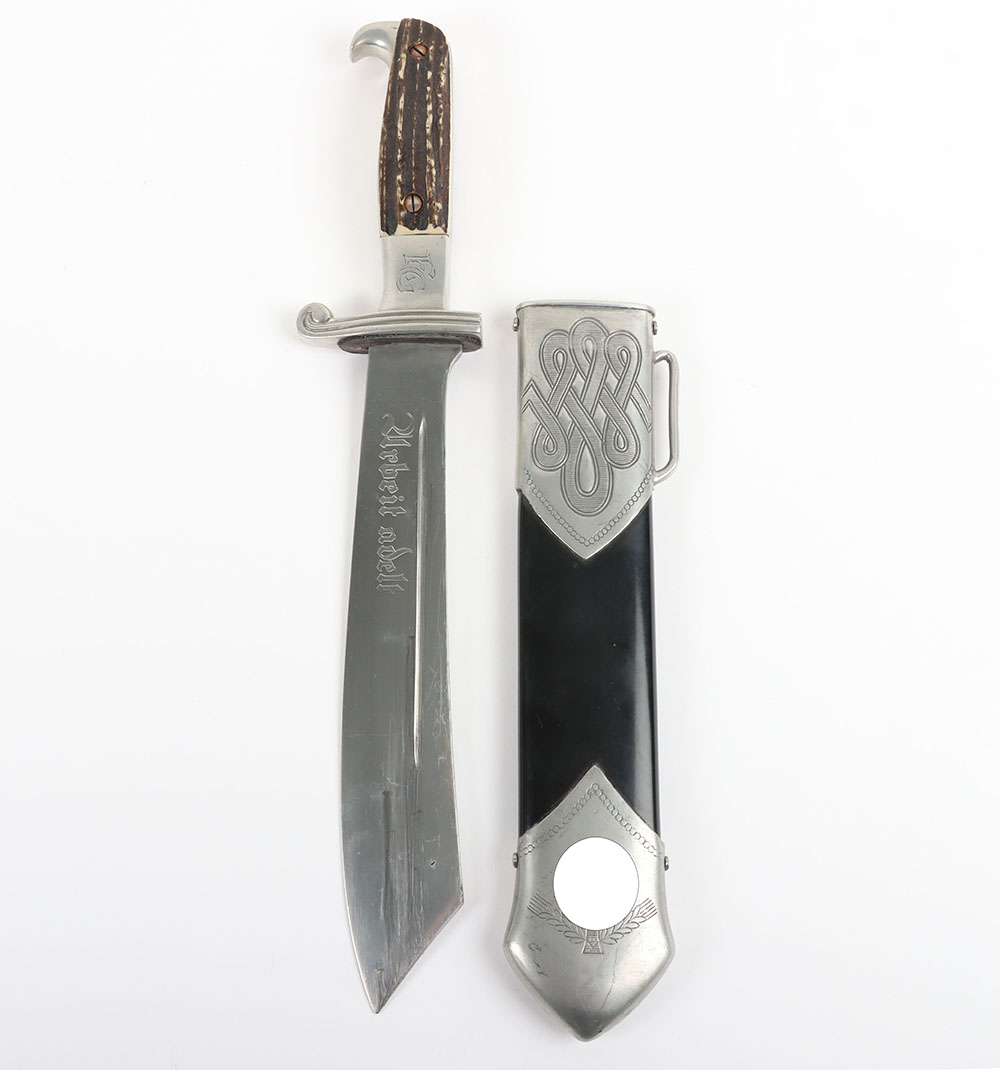 #143 – Third Reich Reichsarbeitsdienst (RAD) Labour Service Enlisted Ranks Hewer Dagger by Carl Eickhorn, Solingen